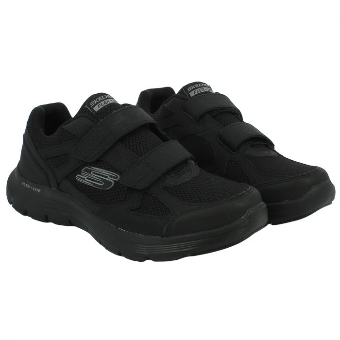 Scarpa sportiva con strappi nera con memory foam