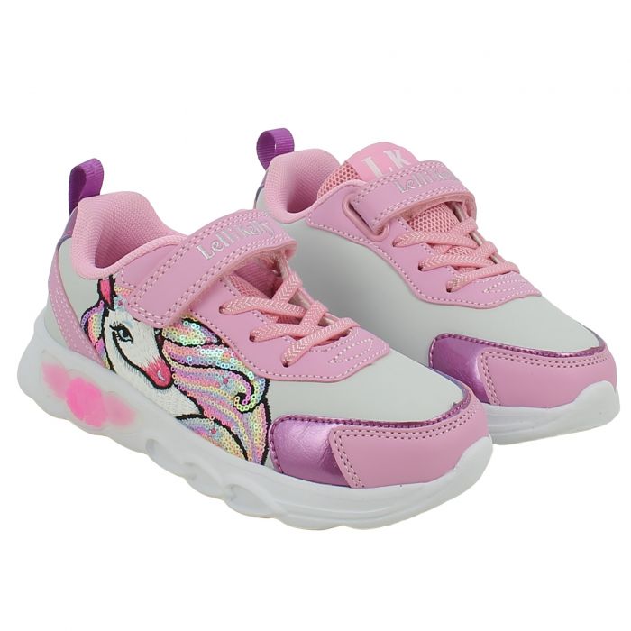 Sneaker Lelli Kelly Bimba con Unicorno Lacci Rosa