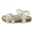 Sandalo Kumba Kids Shiny Lizard White