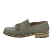 Mocassino in Velour Taupe con nappe