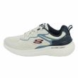 Scarpa sportiva bianca e blu con memory foam