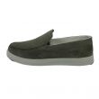 Slip-on in camoscio muschio