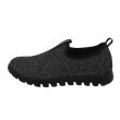 Slip-on nera con strass e memory foam