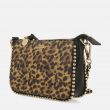 Borsa Tracolla Animalier ed Ecopelle Nera Snave