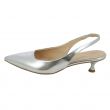 Sandalo Slingback Argento