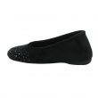 Pantofola nera con strass