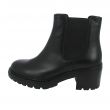 Chelsea Damiana in pelle nera tacco 5 cm