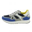 Sneaker bluette grigia e gialla