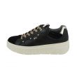 Sneaker Nera in Pelle con Platform