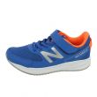 Sneaker Bambino 570 Blu con Dettagli Arancioni