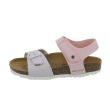 Sandalo footbed Glicine e Rosa