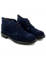 Desert Boot in Velour Blu