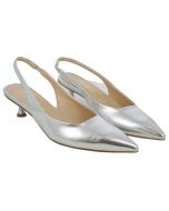 Sandalo Slingback Argento