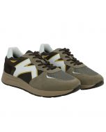 Sneaker in camoscio beige