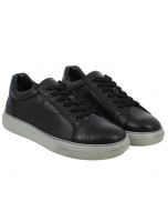 Sneaker bassa in pelle nera