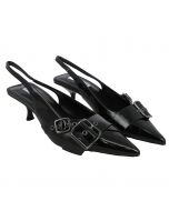 Stepback - Sandalo con Slingback in Vernice Nero