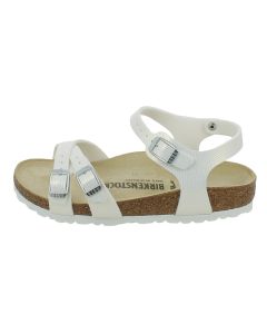 Sandalo Kumba Kids Shiny Lizard White