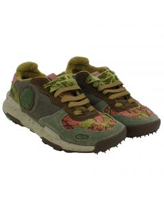 Sneaker Donna Satorisan Chacrona Suede Kilim Green