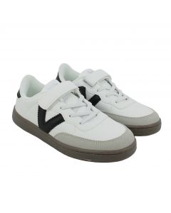 Sneaker in Ecopelle con Lacci Elastici e Strapop