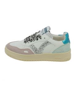 Sneakers Seul in Effetto Pelle Dettagli Glitter