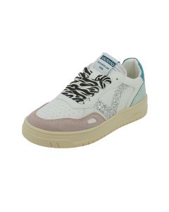 Sneakers Seul in Effetto Pelle Dettagli Glitter