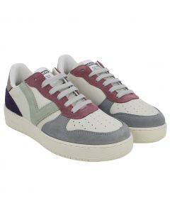 Sneaker in Pelle e Camoscio Viola