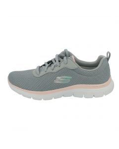 Scarpa sportiva grigio e rosa con memory foam