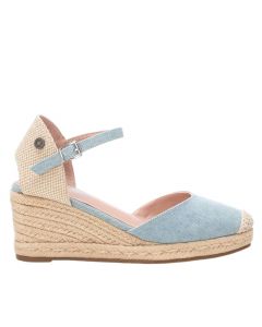 Espadrillas Jeans con cinturino zeppa 6