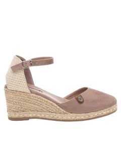 Espadrillas taupe con cinturino zeppa 6