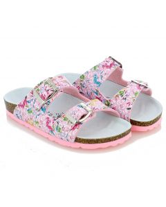 Ciabatta Olivia Rosa con due fibbie