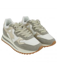 Sneaker YAK da donna in Camoscio Grigio Oro