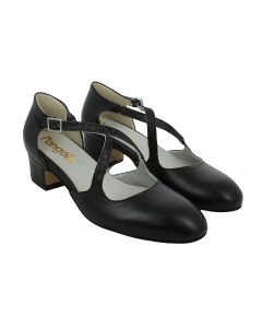 Scarpe da Ballo Donna in Pelle con Tacco 4