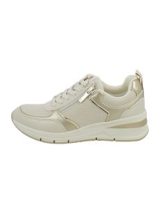 Sneakers Chunky Beige con Dettagli Glam