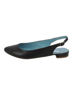 Ballerina slingback in pelle nera