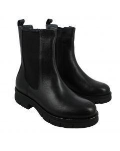 Chelsea Boots Donna Step Zena in Pelle Nero