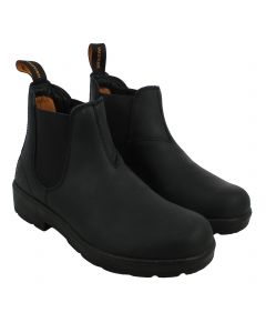 Chelsea Boot Donna in Pelle Nera Valleverde