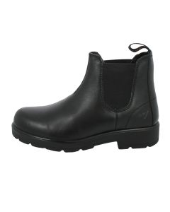 Chelsea Boot Donna in Pelle Nera Valleverde