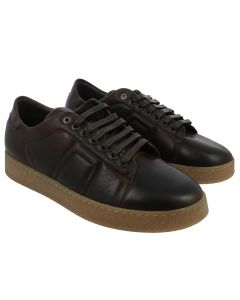 Sneaker Bassa in Pelle Marrone