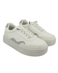 Sneaker Donna Heydude Hudson Lift Metallci White