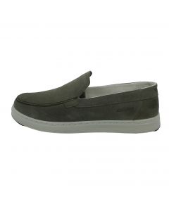 Slip-on in camoscio muschio