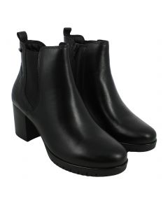 Chelsea Boot Donna in Pelle Nera con Tacco 7 cm