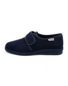 Pantofola a strappo nido d'ape blu