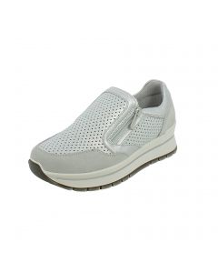 Slip-on argento Igi&Co traforate comfort chic