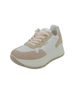 Sneakers Donna Mesh Beige e Rosa