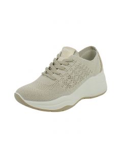 Sneakers Beige in Tessuto Traspirante