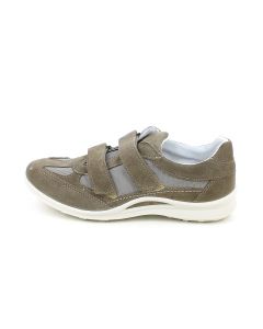 Sneaker con Strappi Taupe Vesuvio