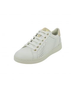 Sneakers Bianche Con Dettagli Dorati