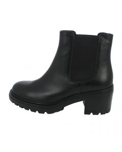 Chelsea Damiana in pelle nera tacco 5 cm