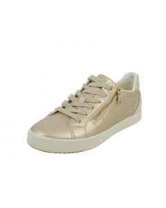 Sneakers Dorate Con Cerniera Laterale