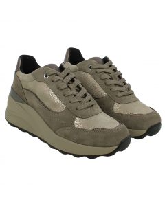 Sneaker Alta Da Donna Geox Spherica in Camoscio